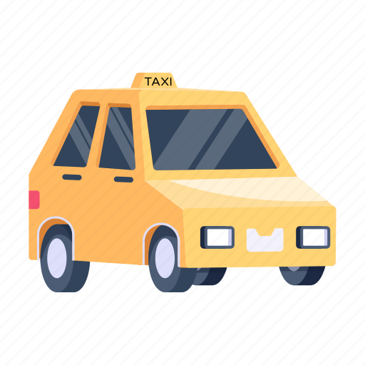 Taxi, taxi car, cab, vehicle, automobile icon - Download on Iconfinder