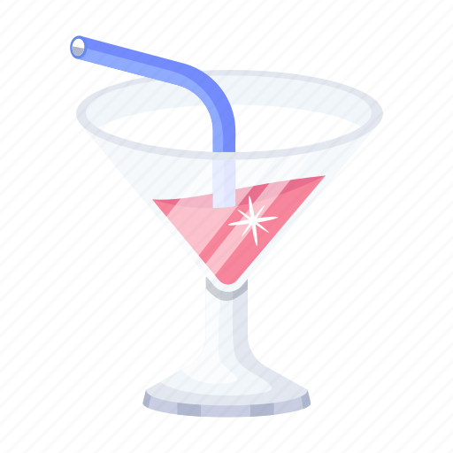Cocktail, drink, beverage, fresh soda, martini glass icon - Download on Iconfinder