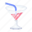cocktail, drink, beverage, fresh soda, martini glass 