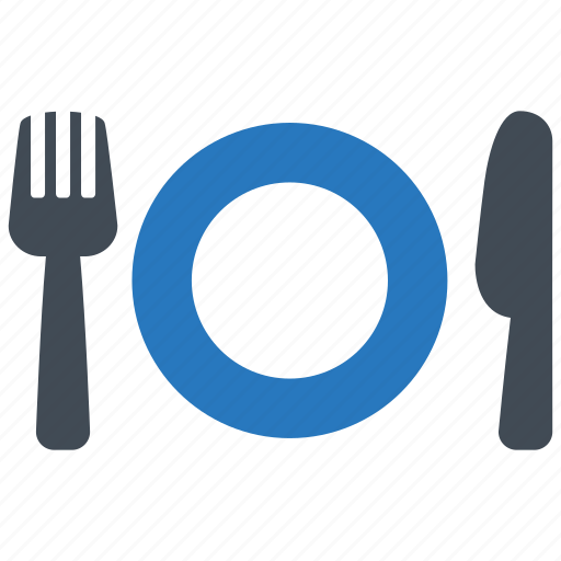 Cutlery, dish, fork, kitchenware, knife, meal icon - Download on Iconfinder