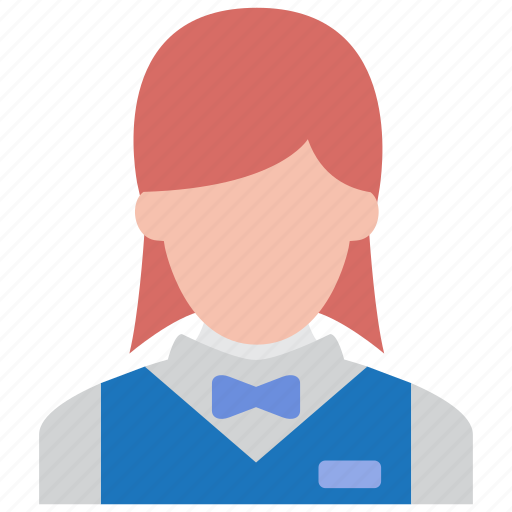 Busgirl, girl, hotel, waitress, woman, lady, executive icon - Download on Iconfinder