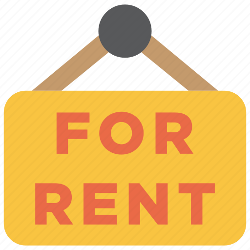 Rent, estate, for rent, home, plate, real estate, sign icon - Download on Iconfinder