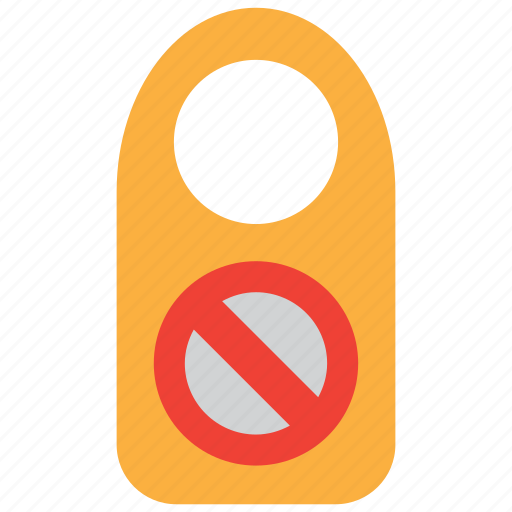 Forbidden, sign, prohibited, door, hotel, room, warning icon - Download on Iconfinder