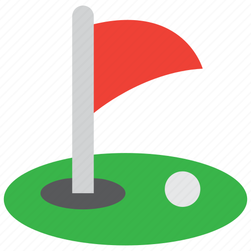 Golf, ball, court, flag, golfer, hole, sport icon - Download on Iconfinder