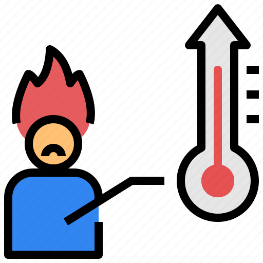 Temperature, high, angry, irritable, hothead, pressure icon - Download on Iconfinder
