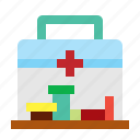 aid, box, first, medicine, nursing, pill 
