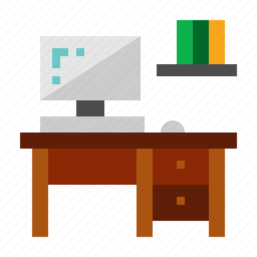 Computer, drawers, table, tv icon - Download on Iconfinder