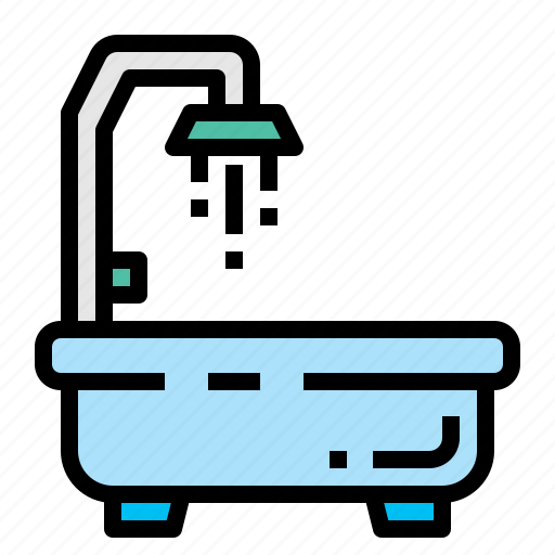 Bath, bathtub, house, shower icon - Download on Iconfinder