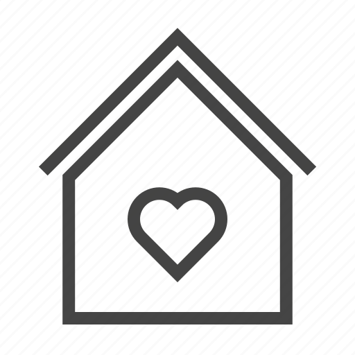 Building, heart, home, house, love, property, real estate icon - Download on Iconfinder