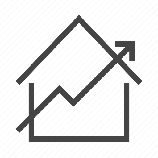 Estate, home, house, household, real estate, rising, sell icon - Download on Iconfinder