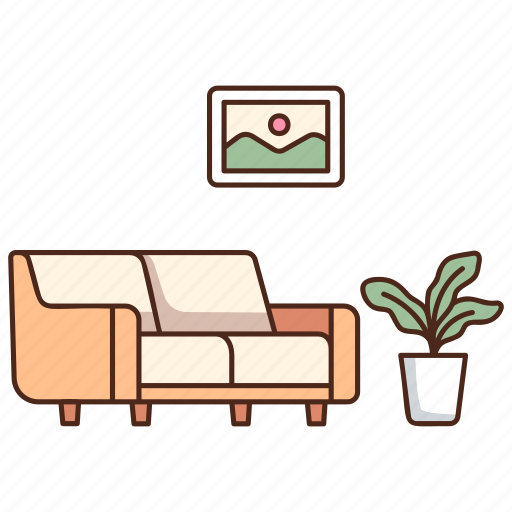 Room, furniture, home, interior, sofa, house, living icon - Download on Iconfinder