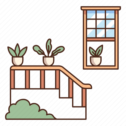 Porch, home, house, design, architecture, exterior, glass icon - Download on Iconfinder