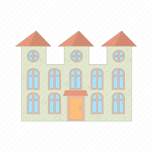 Arch, architecture, cartoon, estate, home, house, residential icon - Download on Iconfinder