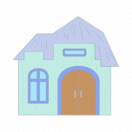 Arch, architecture, cartoon, cottage, estate, home, house icon - Download on Iconfinder