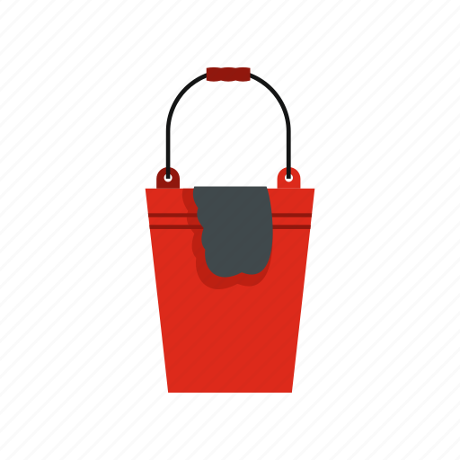 Bucket, clean, handle, household, housework, pail, rag icon - Download on Iconfinder