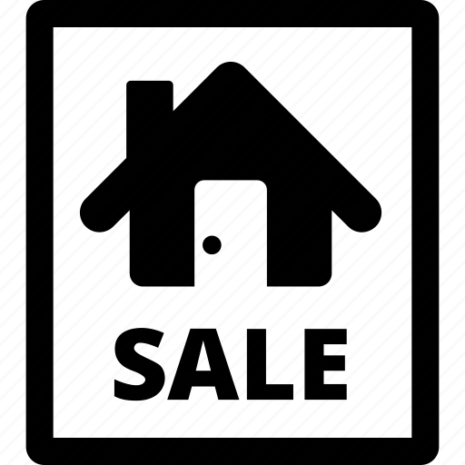 Estate, house, real, sale, sell, sign icon - Download on Iconfinder