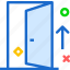 arrow, door, entrance, exit 