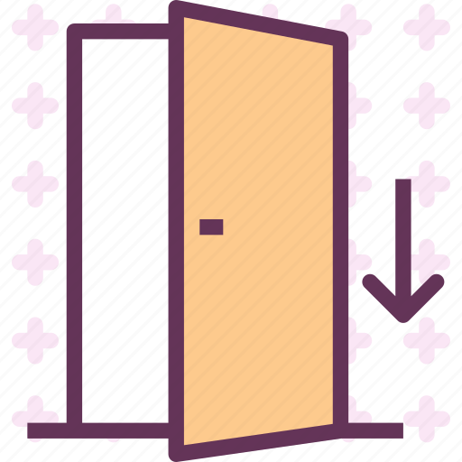 Arrow, door, entrance, exit icon - Download on Iconfinder