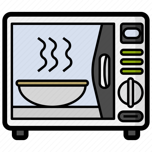 Microwave, furniture, and, household, technology, cooking, heating icon - Download on Iconfinder