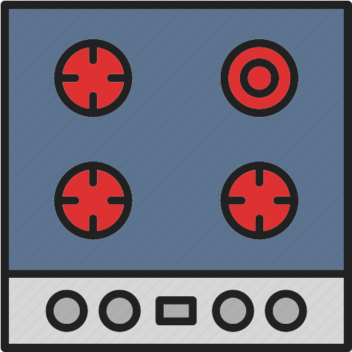 Hob, cooking, gas, kitchen, kitchenware, oven, stove icon - Download on Iconfinder