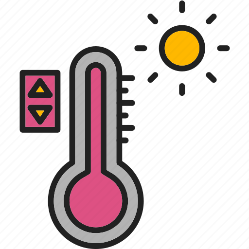 Temperature, control, thermometer, heat, home, smart, weather icon - Download on Iconfinder