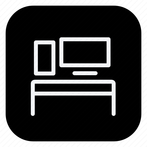 Appliance, furniture, home, household, desk, monitor, pc icon - Download on Iconfinder