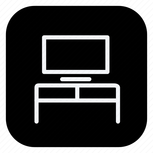 Appliance, electronic, furniture, home, household, living room, television icon - Download on Iconfinder