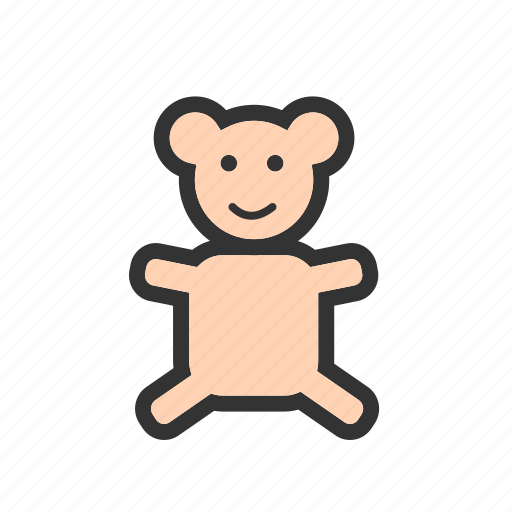 Bear, cartoon, cute, soft, stuffed, teddy, toy icon - Download on Iconfinder