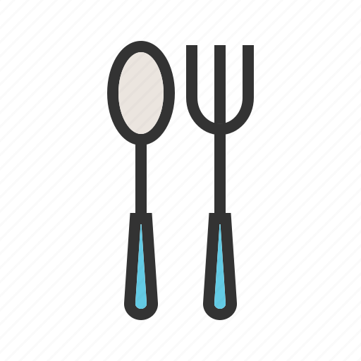 Cutlery, food, fork, metal, restaurant, silver, spoon icon - Download on Iconfinder