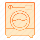 wash, machine, appliance, clothes, laundry, home, domestic, equipment, housework