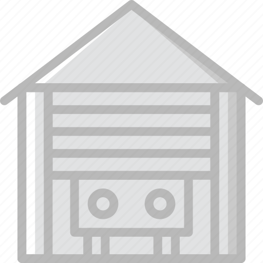 Belongings, door, furniture, garrage, households icon - Download on Iconfinder