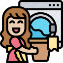 laundry, clothes, washing, machine, appliance