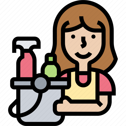 Cleaning, maid, housework, chore, service icon - Download on Iconfinder