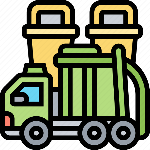 Garbage, truck, disposal, service, sanitize icon - Download on Iconfinder