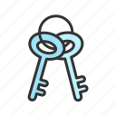 - two keys, key set, security, keys, home keys, protection, lock-key, lock