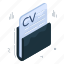 cv folder, document, doc, archive, binder 