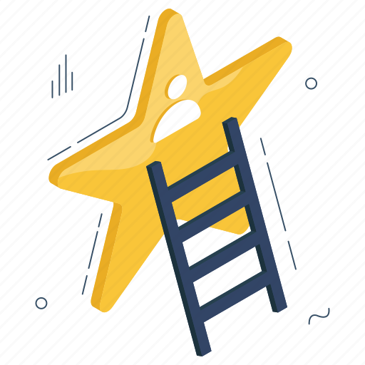 Level skill ladder, career ladder, career success, career growth, career advancement icon - Download on Iconfinder