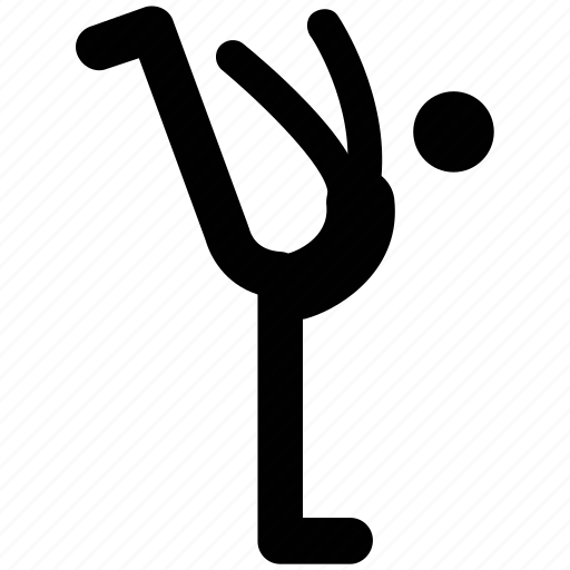 Dancing, exercise, gymnast, gymnast on beam, man, motion icon - Download on Iconfinder