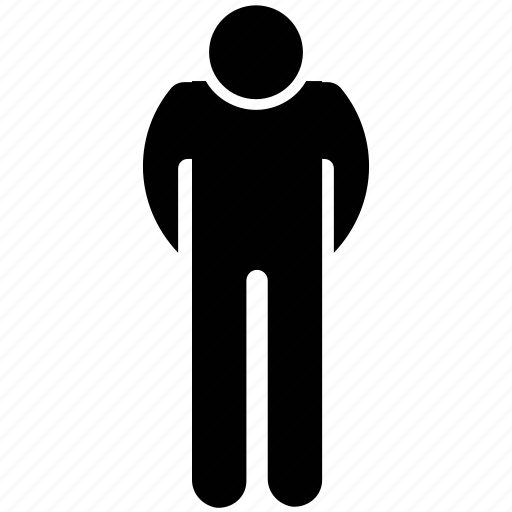 Man standing, men silhouette, person bow, thinking, worried man icon - Download on Iconfinder