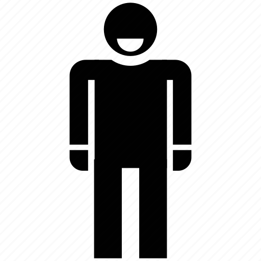 Avatar, man, man standing, security guard, security officer, silhouette icon - Download on Iconfinder