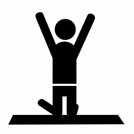 Exercise, fitness, flexibility, handsup, health, workout, yoga icon - Download on Iconfinder