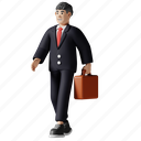 go to work, businessman, working, business, man, employee, human activity, diversity character, family 