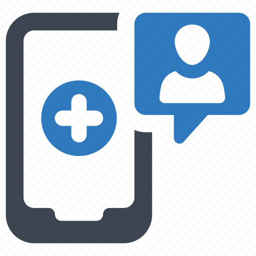 Online, medical, doctor, consultation, mobile icon - Download on Iconfinder