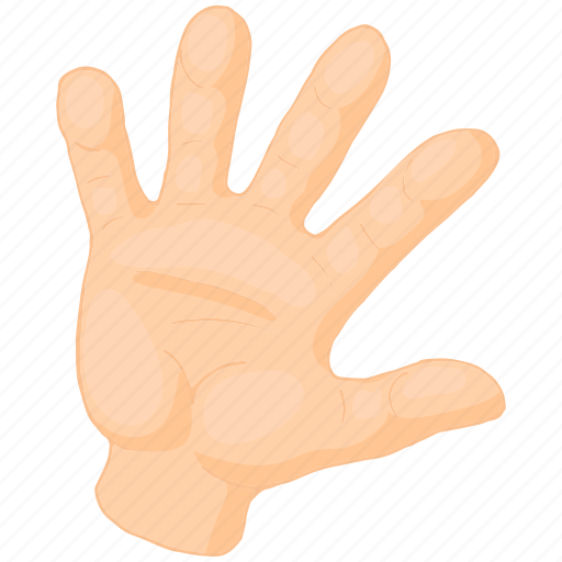 Arm, cartoon, finger, hand, human, palm, person icon - Download on Iconfinder