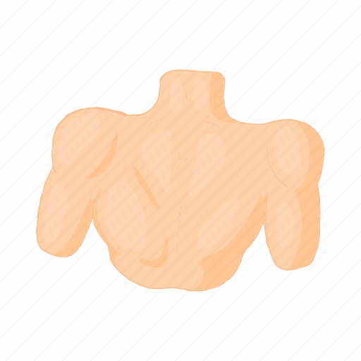 Back, cartoon, muscle, naked, nude, shoulders, young icon - Download on Iconfinder