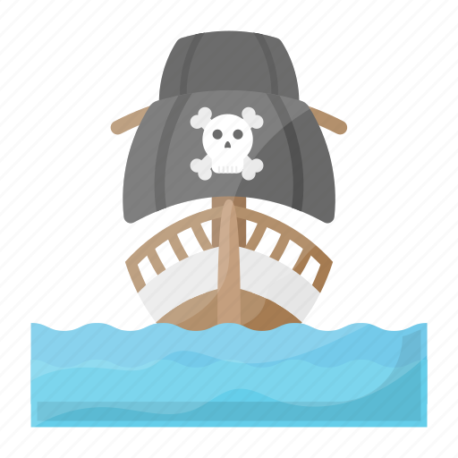 Old, pirate ship, water terrorist, sea, galleon, carriers icon - Download on Iconfinder