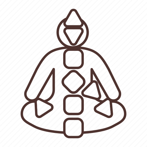 Meditation, chakra, body, esoteric icon - Download on Iconfinder