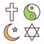 religion, buddhism, cross, spirituality, judaism 