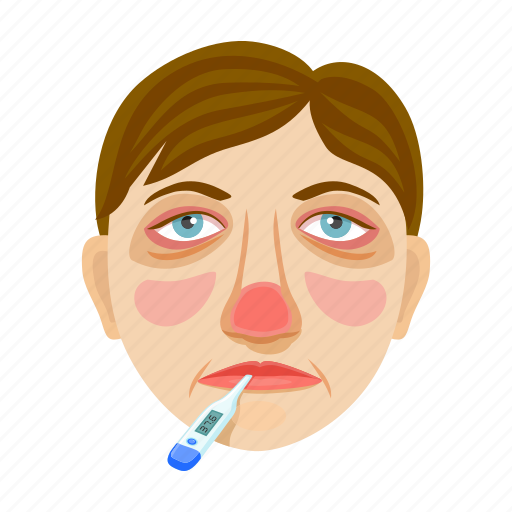 Disease, face, fever, illness, person, sick, thermometer icon - Download on Iconfinder