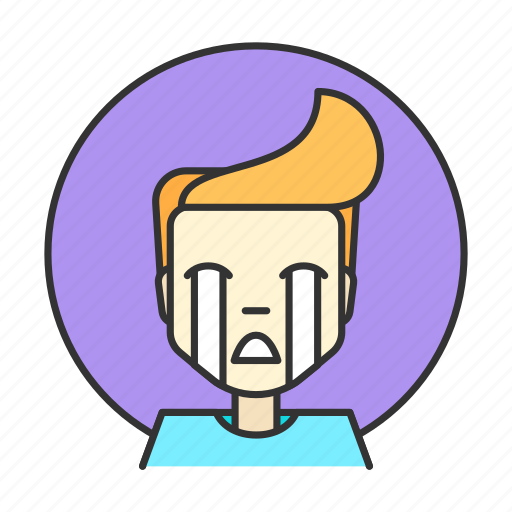 Boy, emotions, feeling, cry, crying, lamentation, weeping icon - Download on Iconfinder